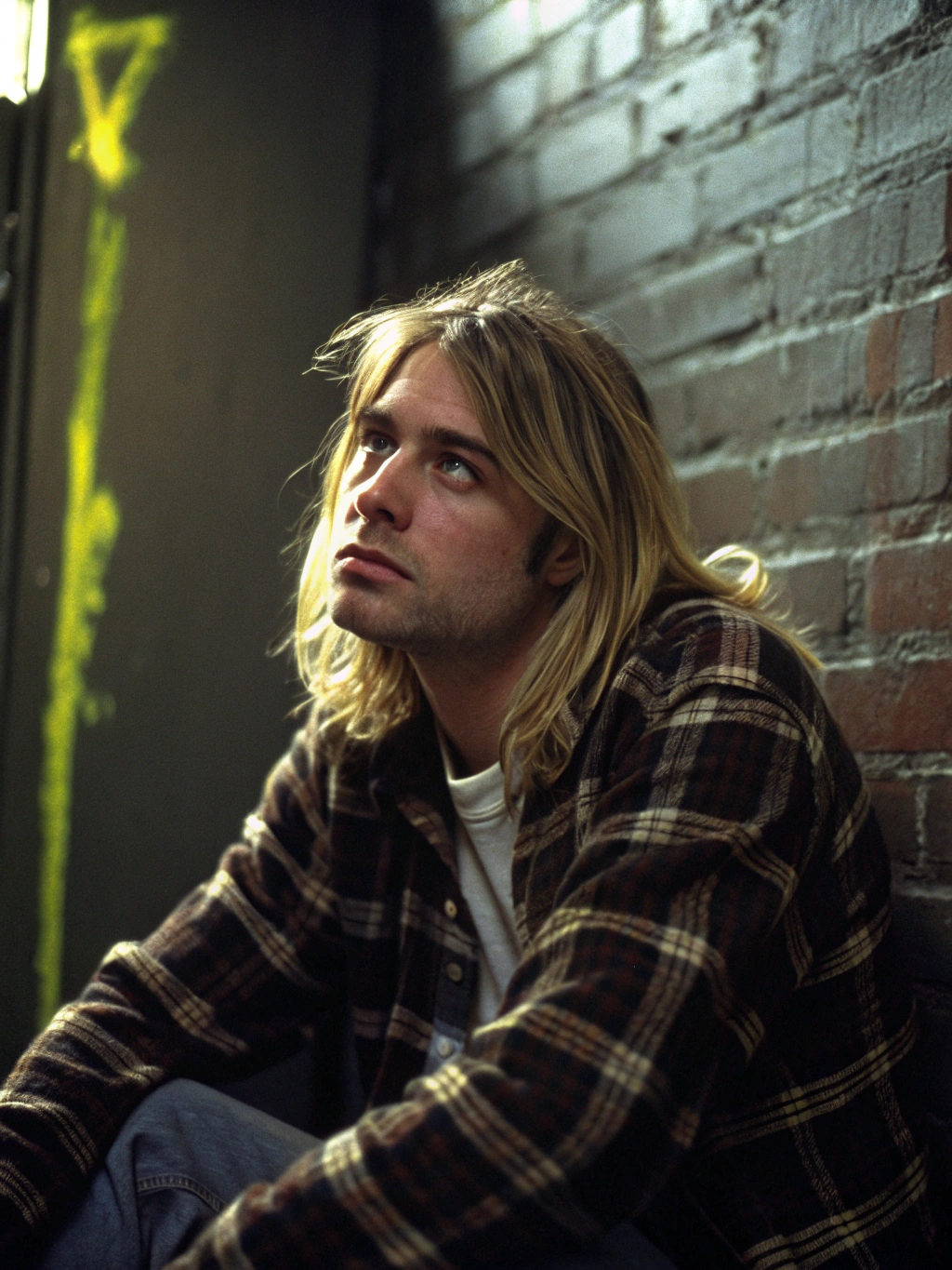 Kurt Cobain performing live on stage at Reading Festival 1992